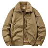 New Jacket Winter Men's Pure Cotton Velvet Thickened Washed Tooling Jacket Outdoor Casual Stand-up Collar Men