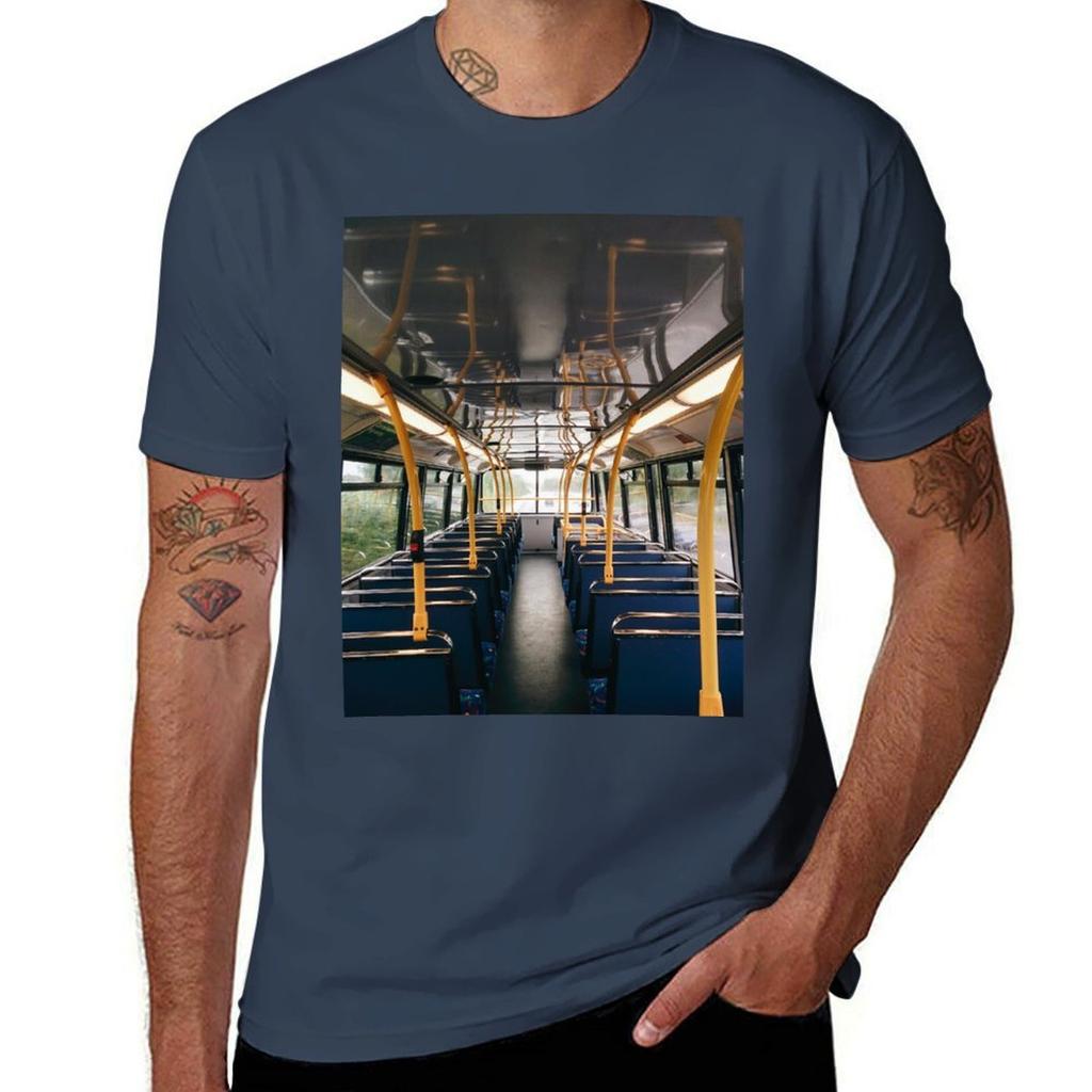Empty Bus Tshirt Minimalist Plain Crew Neck Tshirt