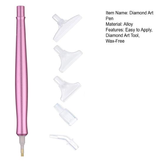 Elektrischer Diamant-Kunststift, Vakuum-Diamant-Kunststift mit austauschbaren Spitzen, wachsfreies Diamant-Kunstwerkzeug für runde, quadratische Diamanten
