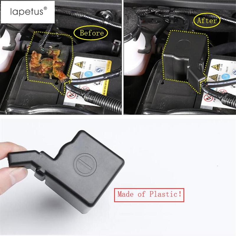 Lapetus Accessories Fit For Honda Accord 10th 2018 -  Plastic Engine Battery Negative Interface Frame Molding Cover Kit Trim