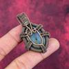 Labradorite Pendant Copper Wire Wrapped Pendant Handmade Jewelry Gemstone Pendant