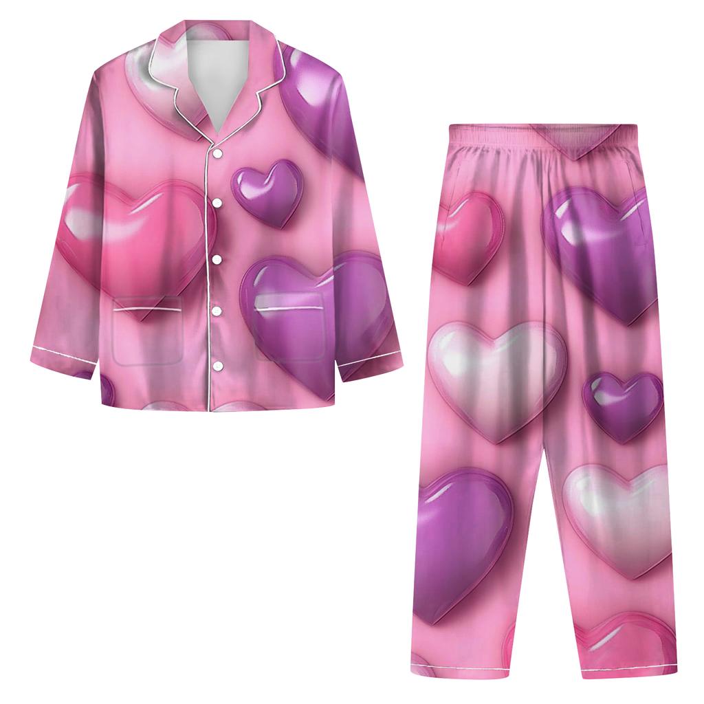 Ladies' Long Sleeved Long Pants Casual Home Set