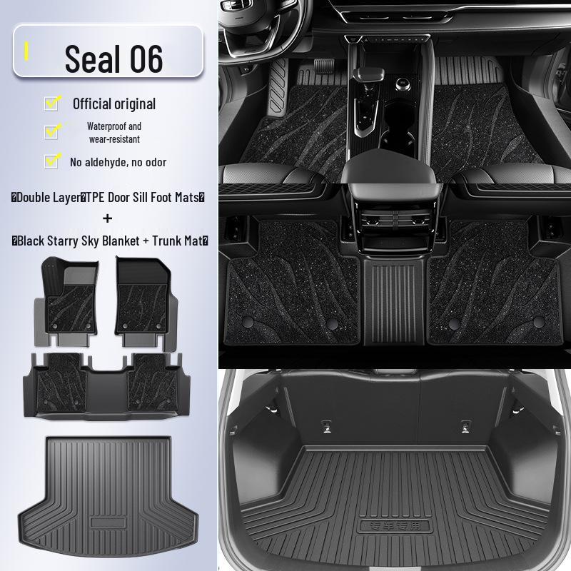 Full Coverage TPE Floor Mats for 2025 BYD Seal 06 DMi EV