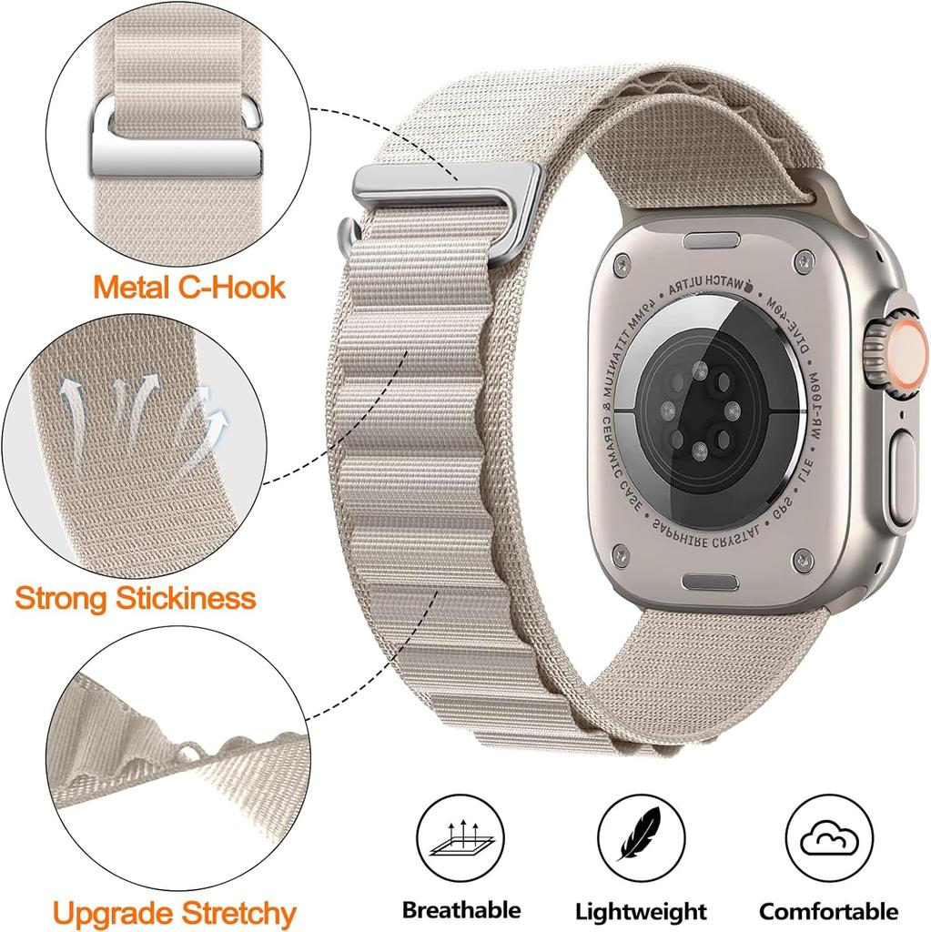 Alpine Loop Strap For Samsung Galaxy Watch 8 Ultra 47mm Band Sport Bracelet Nylon Watchband For Samsung Galaxy Ultra 2026 Belt