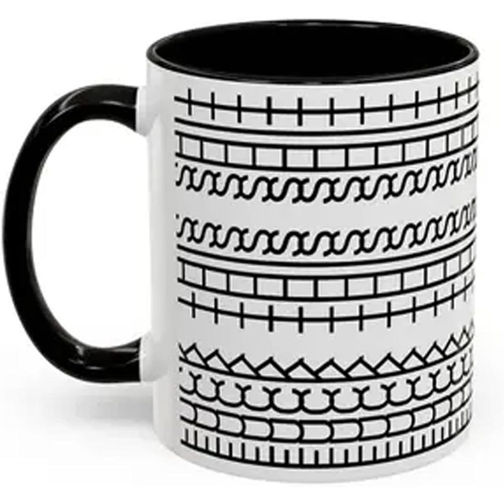 

330 мл Чайная чашка Окунитесь в каждый глоток Кружка с секретным сообщением Смешная кофейная кружка Кухонные инструменты White Black