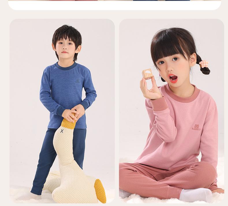 Kinder Herbst- & Winterkleidung: Jungen Warme Unterwäsche, Mädchen Hausanzug Set, Teenager Pyjama