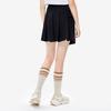 Fila Sports Lifestyle Solid Color Pleated Woven Skirt Comfortable Casual Mini Skirt Women Skirts Black F11W238310F-BK
