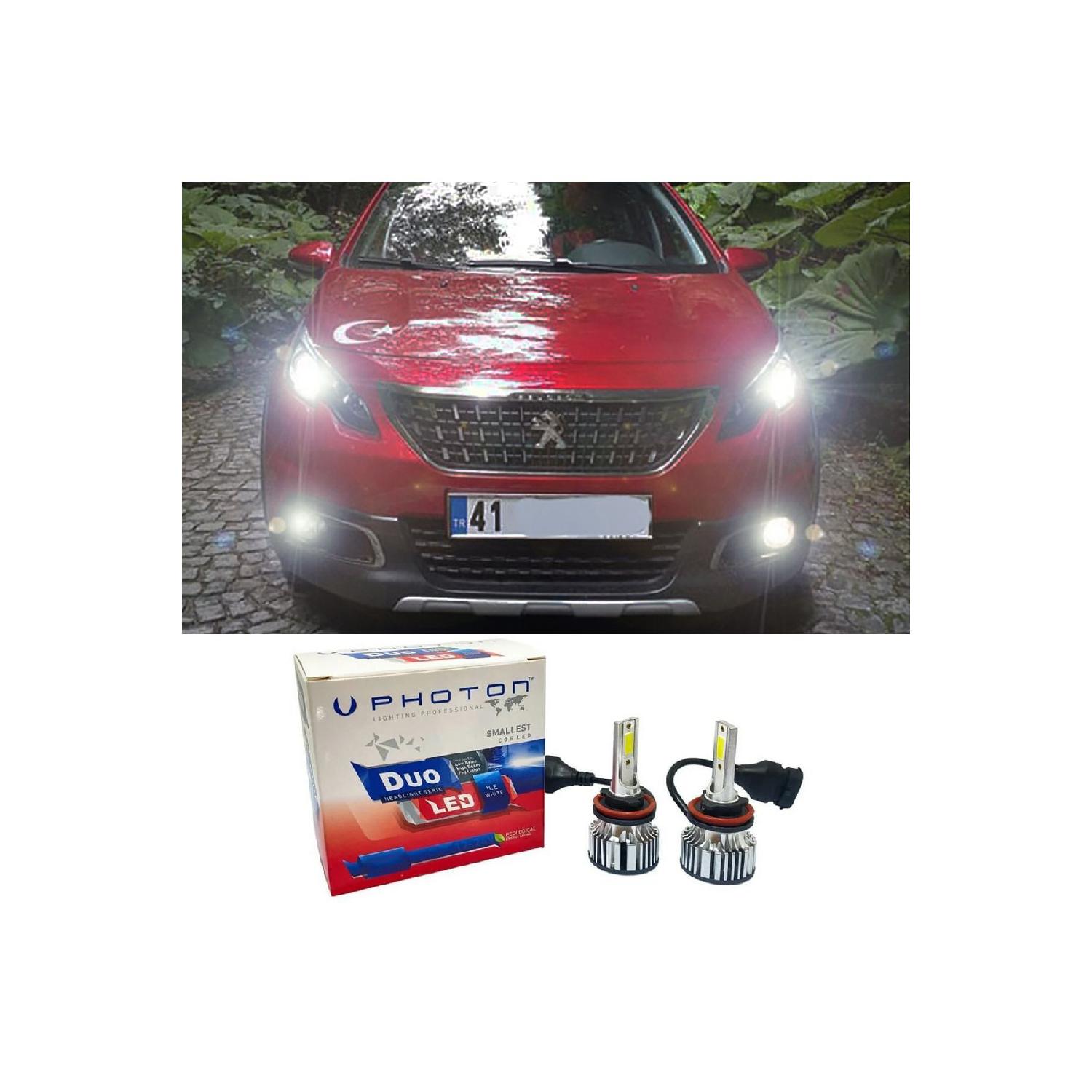

Peugeot 2008 Led Ксеноновая лампа ближнего света H7 Duo New Series Белый 2013-2019 гг.