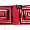 HERMES   Scarf Red/black Silk Women