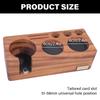 Espresso Tamper Holder Coffee Portafilter Holder with Pads Solid Wood Stand for Coffee Machine Handle and Accessories