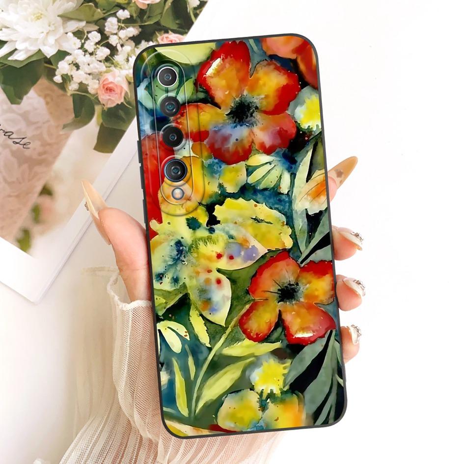 For Xiaomi Mi 10 5G Case Popular Flower Daisy Soft Silicone Shockproof Cover For Xiaomi Mi 10 Pro 5G Funda Mi10 Mi10Pro 5G Shell