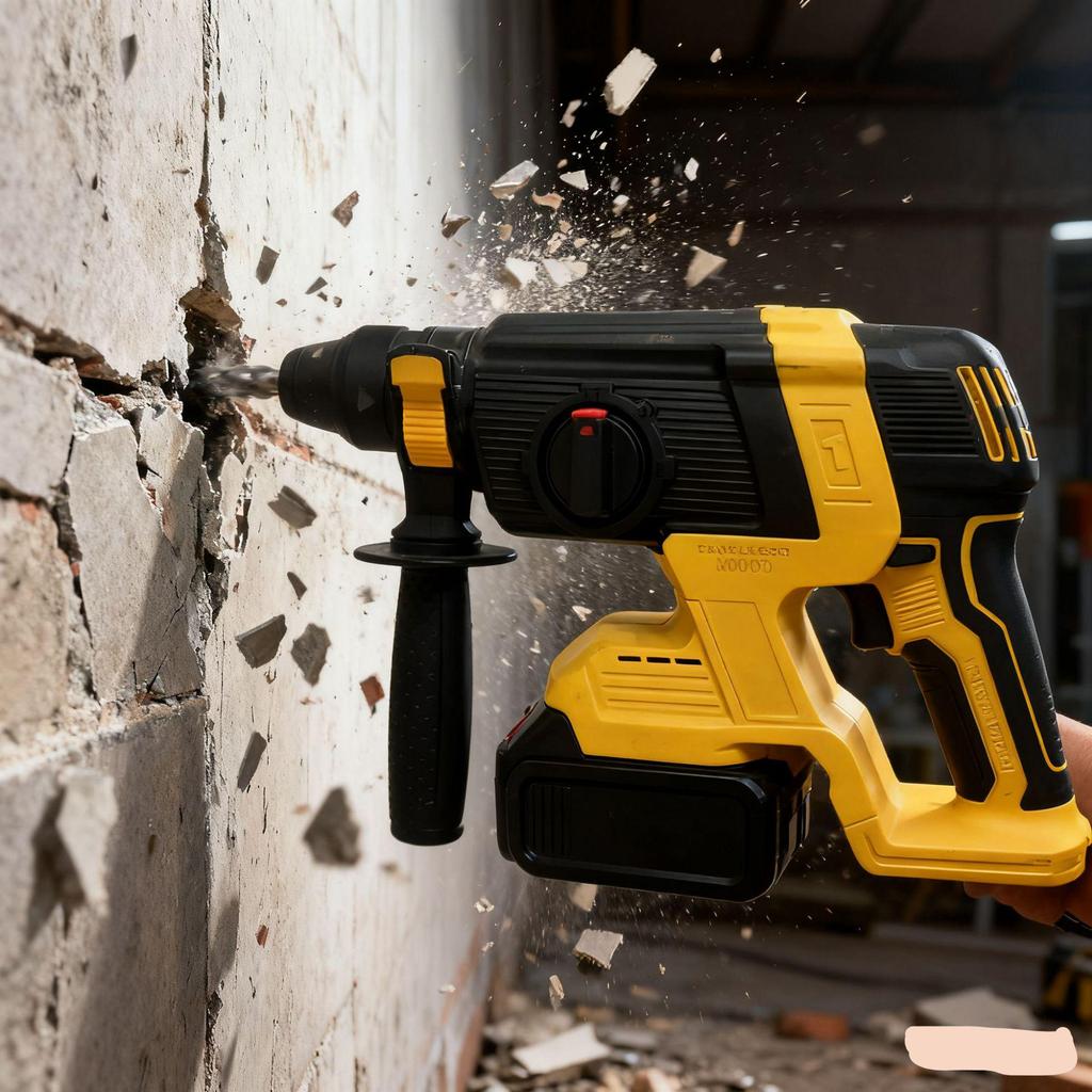 Industrial High-Torque Brushless Copper Hammer with Impact & Cordless Lithium Battery