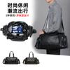 Portable Travel Bag Large Capacity Shoulder Messenger Bag Multi-Pocket Short Trip Bag Support