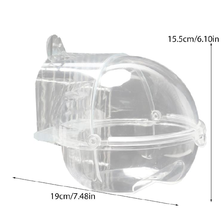 Parrot Bathtub Pet Bird Bath Tub Parrot Shower Box Transparent Bathing Tub