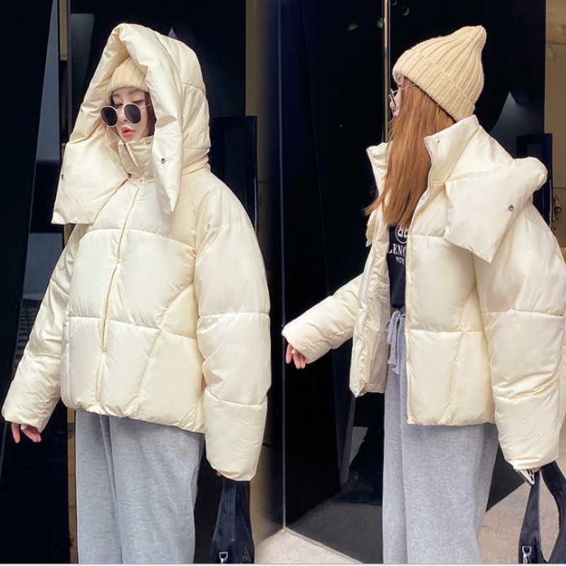 2021 Autumn Winter Korean Fashion Temperament Commute Fluffy
