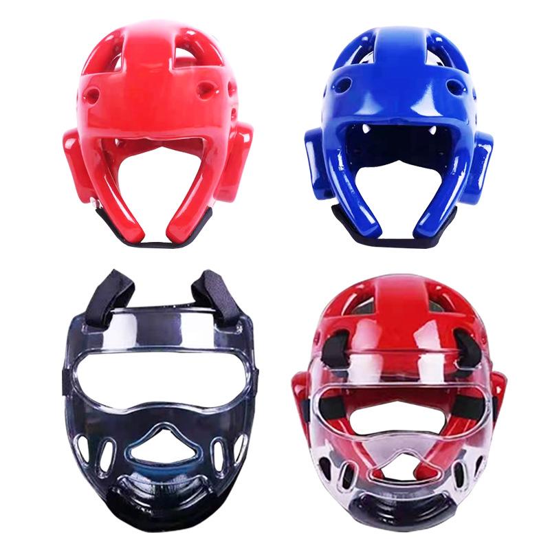 Professional Taekwondo & Karate Headgear with Face Shield and Ear Protection for Adults