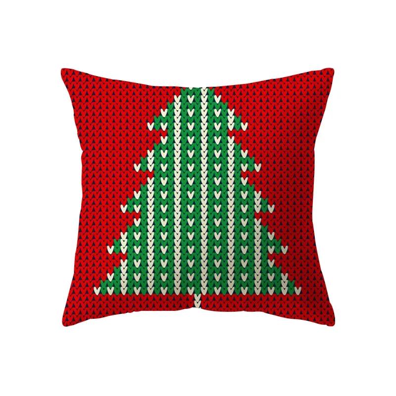 Christmas Decoration  Theme Printing Pattern Cushion Cover Home Living Room Sofa  Pillow