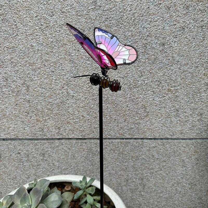 Colorful Butterflies Garden Decors Stakes Waterproof 3D Garden Ornaments Outdoor Decorations for Patio Lawn Decorations
