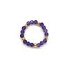 Vlen Boho Stackable Rings for Women Dainty Natural Stone & Gold Beaded Stacking Rings Minimalist Bohemian Jewelry Daily Gifts