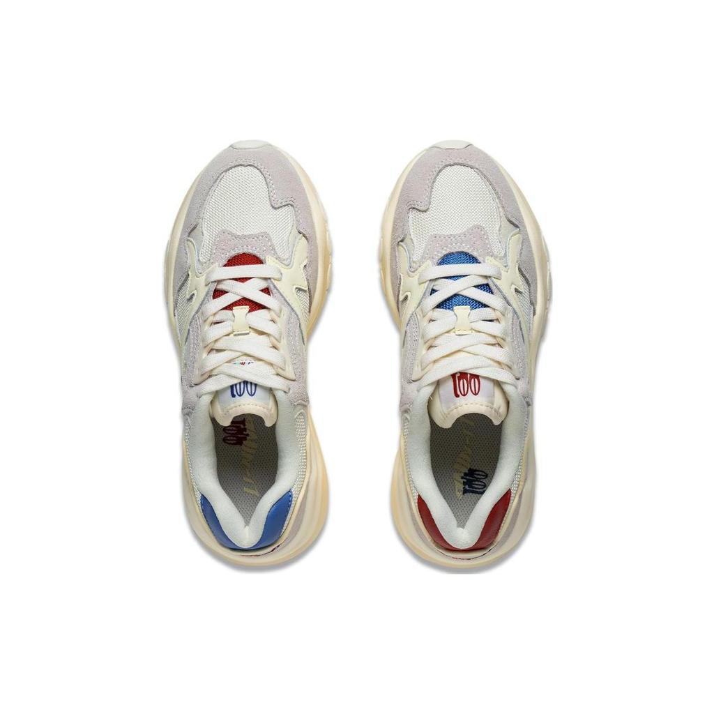 LiNing 001 Mountains And Seas Anti-Slip Wear-Resistant Low-Top Sports Casual Shoes Women's Ecru Custard AZGT008-2