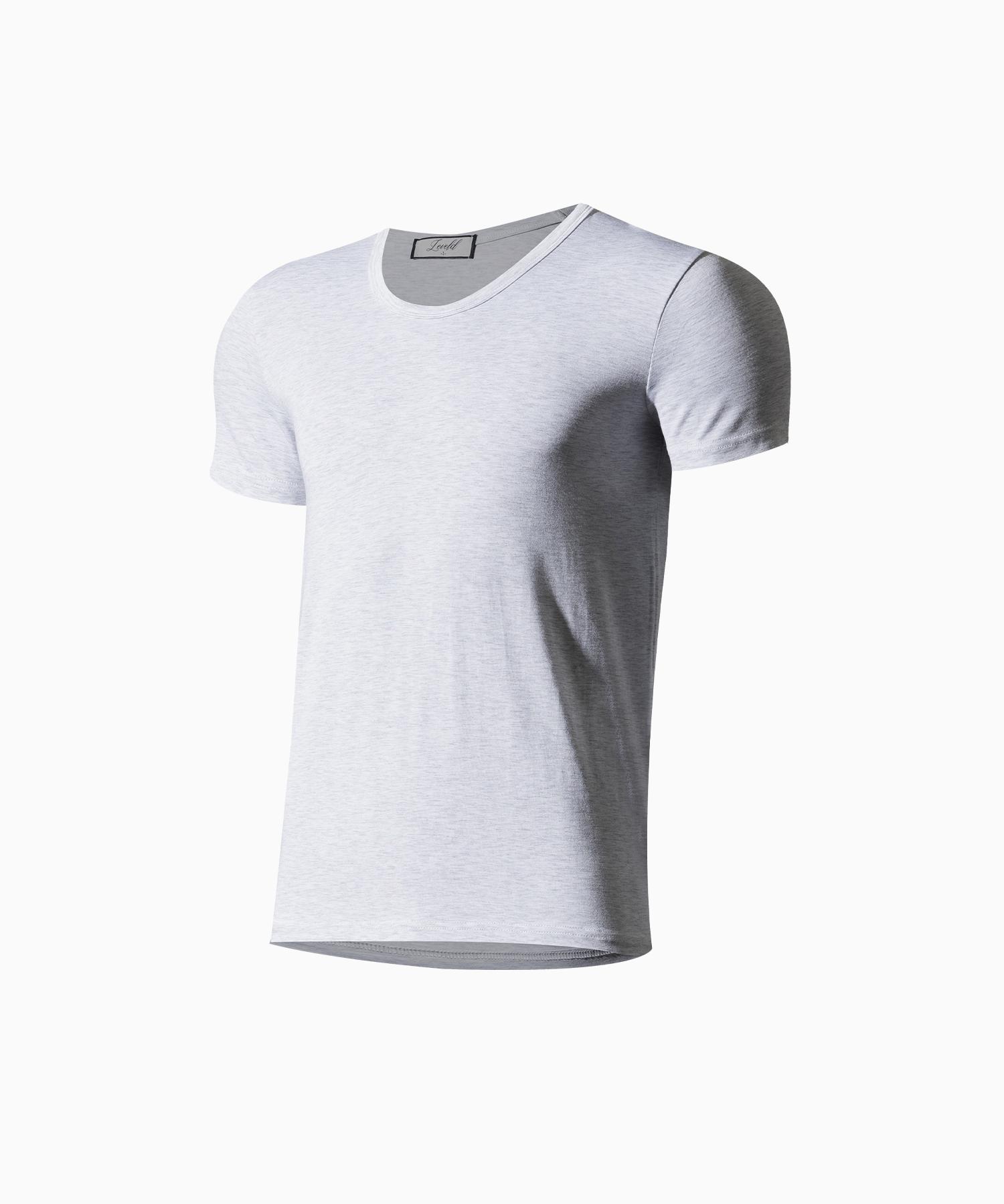 Reve Eld Muscle Fit U-Neck Oatmeal 2