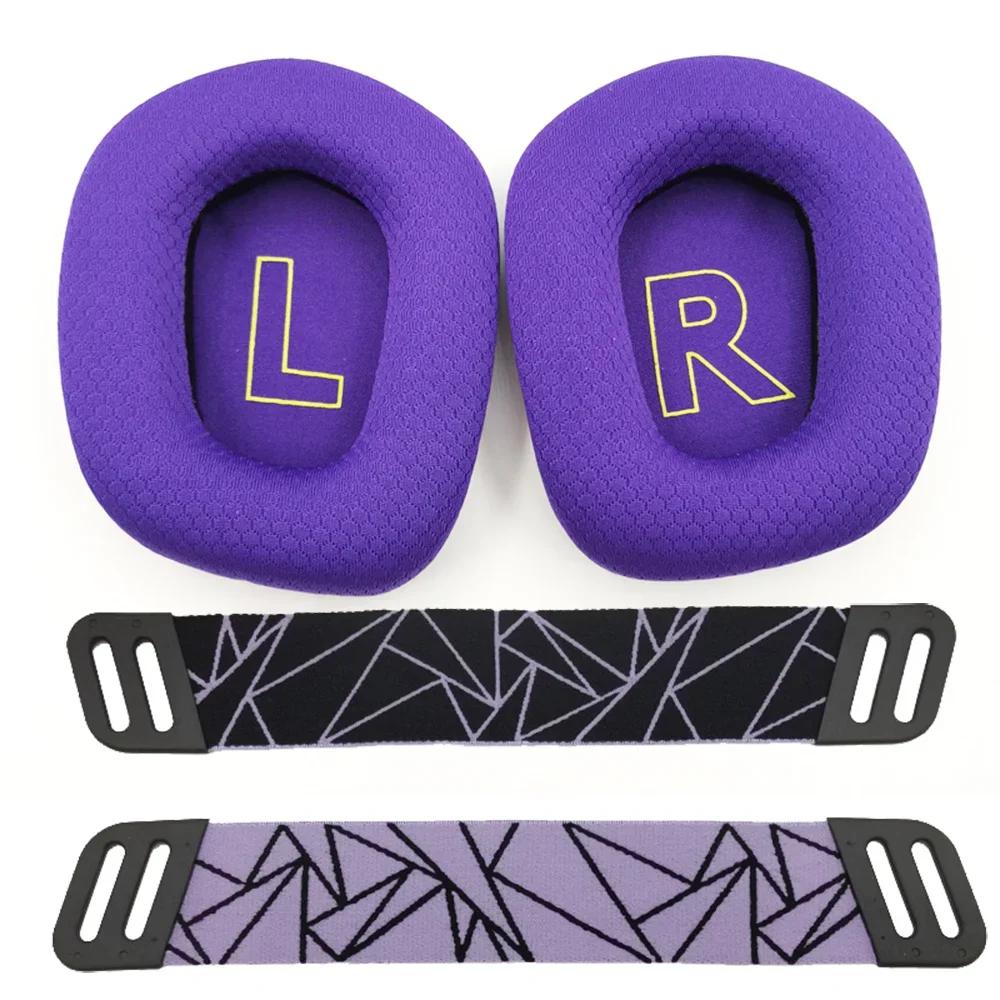 YAYINCC Replacement/Ice gel covers Earmuffs Ear pillows cushions headband rubber Ear pads for Logitech G733 G335 Headphones