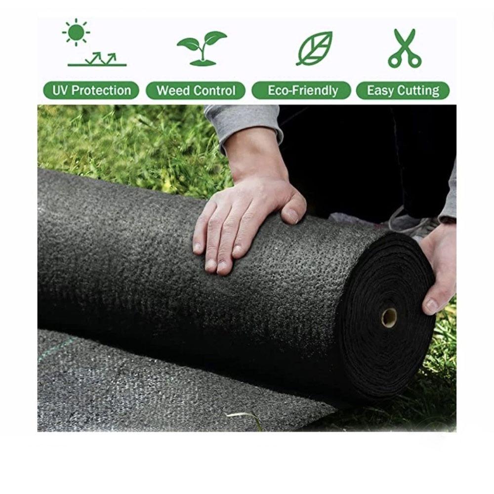 Durable Reusable Weed Control Fabric Water-permeabl with Holes Lawn Protection Cover Grassland Plastic Film