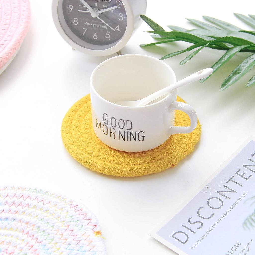 Cotton Rope Heat Insulation Table Mat & Coaster Set