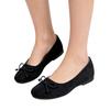 Women Bow Tie Ballet Flats Square Toe Slip On Lightweight Comfortable Casual Flat Shoes for Daily Wear