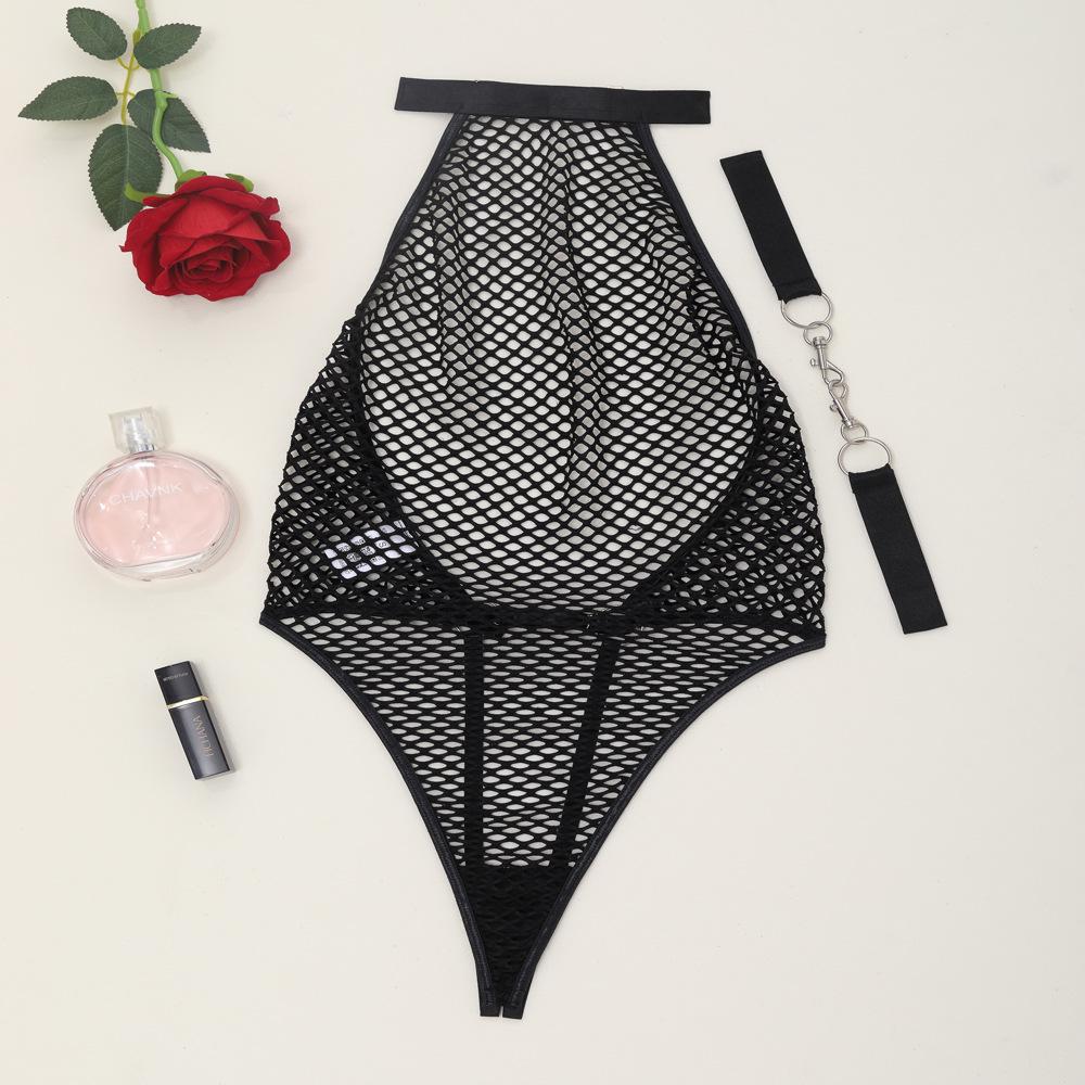 Sexy Fishnet See-Through Erotic Lingerie Bodysuit 1720