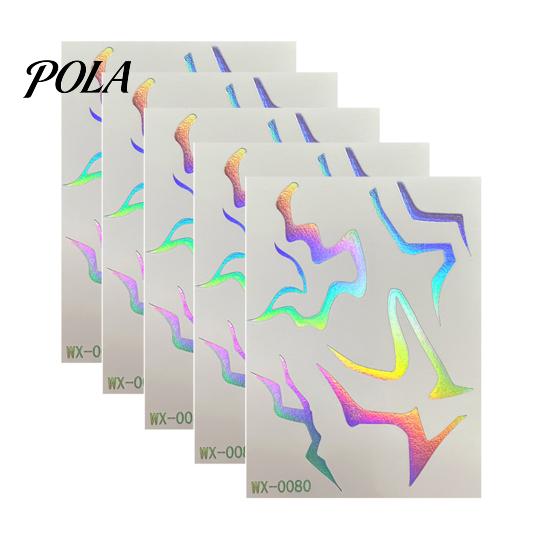 5 Sheets Holographic Lightning Tattoos, Waterproof Flash Temporary Stickers, Full Color Body Art for Festival Party Sale Goods