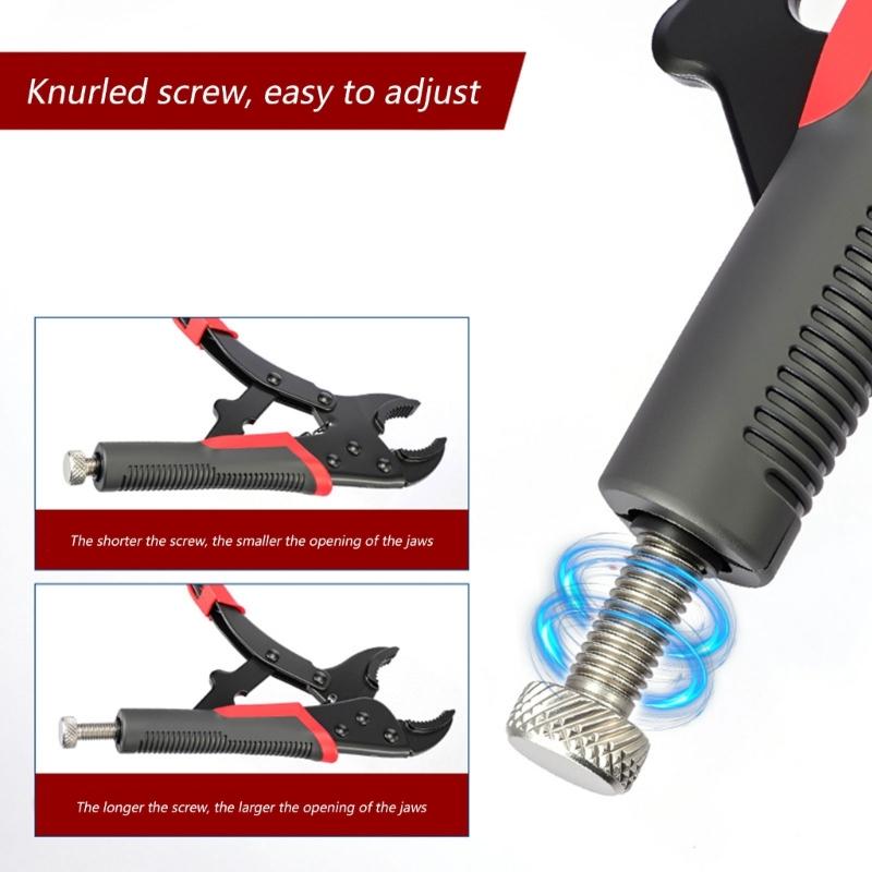 Quality Carbon Steel Locking Clamp Pliers With Accurate Teeth And Rolled Screw For Secure Fastening Industrial Projects