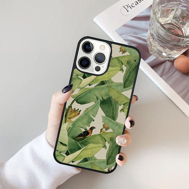 Tropical leaves Banana Leaf Phone Case For iPhone 17 Air 15 16 Cover  14 13 11 12 Pro Max Max Plus Back Cover