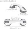 2 PCS Grab Bars for Bathtubs and Showers, Shower Handles for Elderly Suction, Bathroom Accessories for Shower Chair
