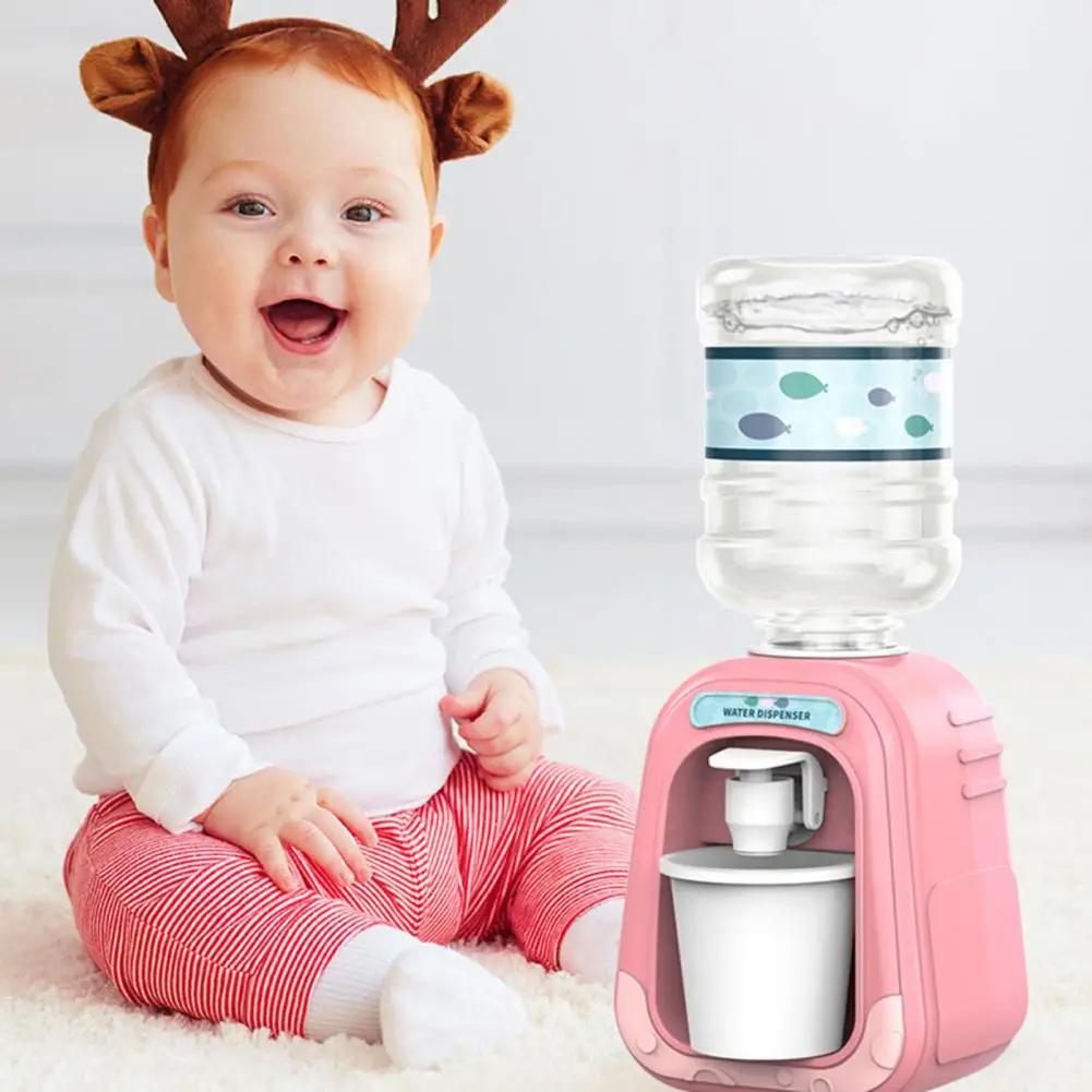 1PC Baby Kids Mini Water Dispenser for Children Gift Cute Water Juice Milk Drinking Fountain Simulation Cartoon Kitchen Toy