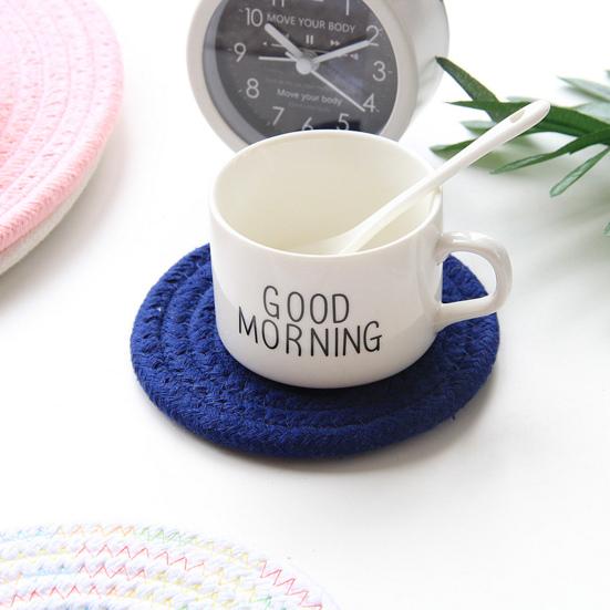 Cup Mat Protective No Insulation Odor Cotton Dining Rope Kitchen Room Place Mat Home
