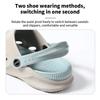 Summer Men's Fashion Beach Sandals Clogs Thick Sole Slipper Waterproof Anti-Slip Sandals Flip Flops Non-slip Soft EVA Hole Shoes