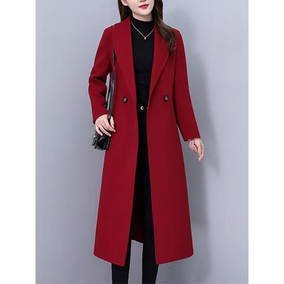 Damen Wintermantel im koreanischen Stil, schlank und dick, mit langen Ärmeln