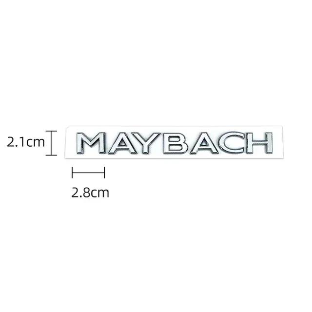 1pcs 3D ABS  Maybach Side Emblem Car GLS GLE S500 Logo sticker Rear Bumper tail door trunk sticker Emblem styling Accessories