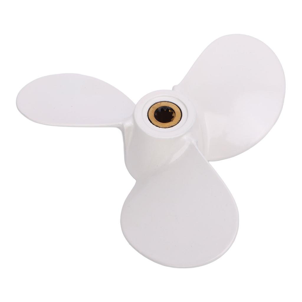 6F8 45942 01 Outboard Boat Propeller 3 Blades Metal 2 Stroke Propeller for Outboard Motors