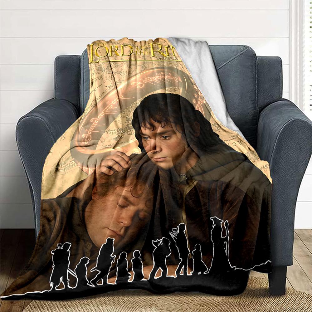 1pc Middle-earth Lord of the Rings Flannel Blanket - Soft Warm Throw for Home, Office, TravelL1369