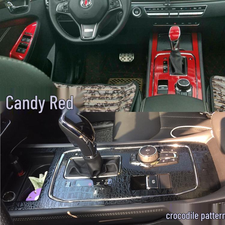 Carbon Fiber Gear Sticker for Dongfeng Fengguang 580 Smart Edition Interior