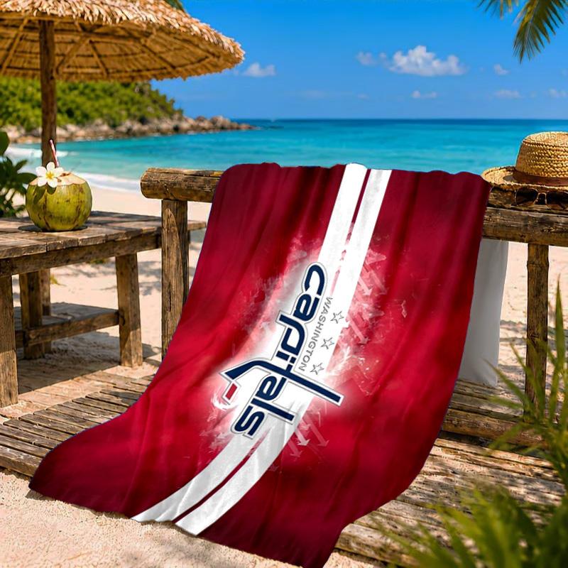 Washington Team Spirit Beach Towel Microfiber Beach Towel, Lightweight and Quick-Dry, for Summer Travel, Swimming Pool Fan Birthday Gift