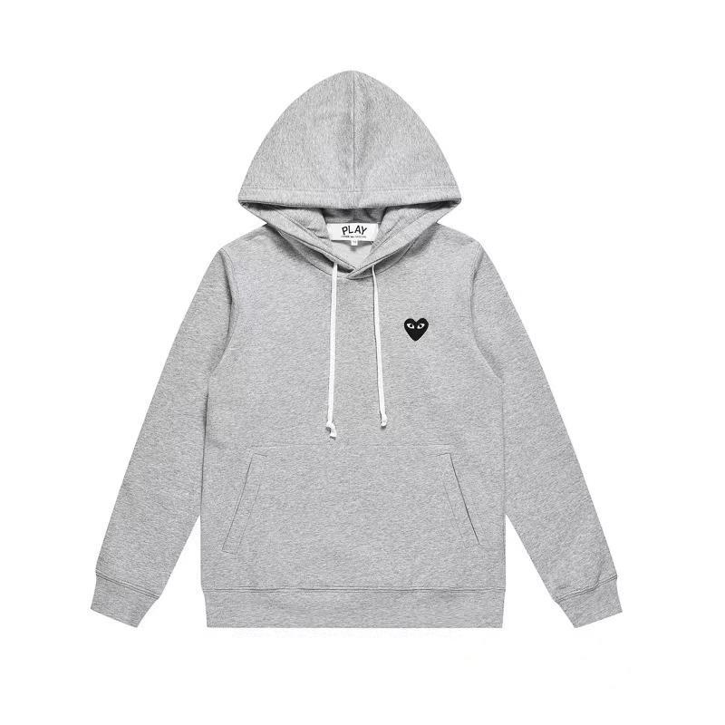 Chuan Jiu 2024 A/W Heart Hoodie: Unisex Stand Collar Zipper Pullover with Drawstring Hood