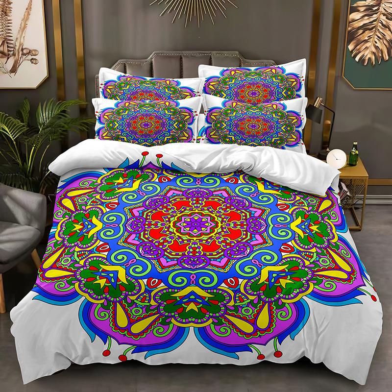 Fashion Technology Printing, 3D Digital Printing, Bedding, Duvet Covers, Pillowcases, Three-piece Sets