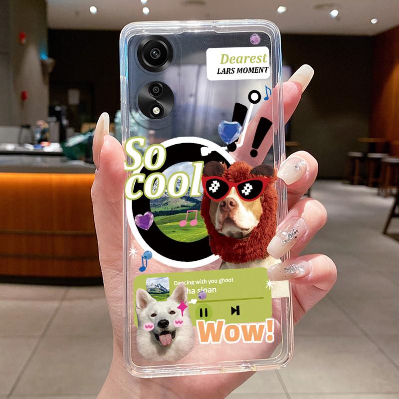 Case For OPPO A78 4G 5G A98 F23 A1X Flower Butterfly Phone Cases For Oppo A98 Soft Silicone Capa Transparent TPU Jelly Cover