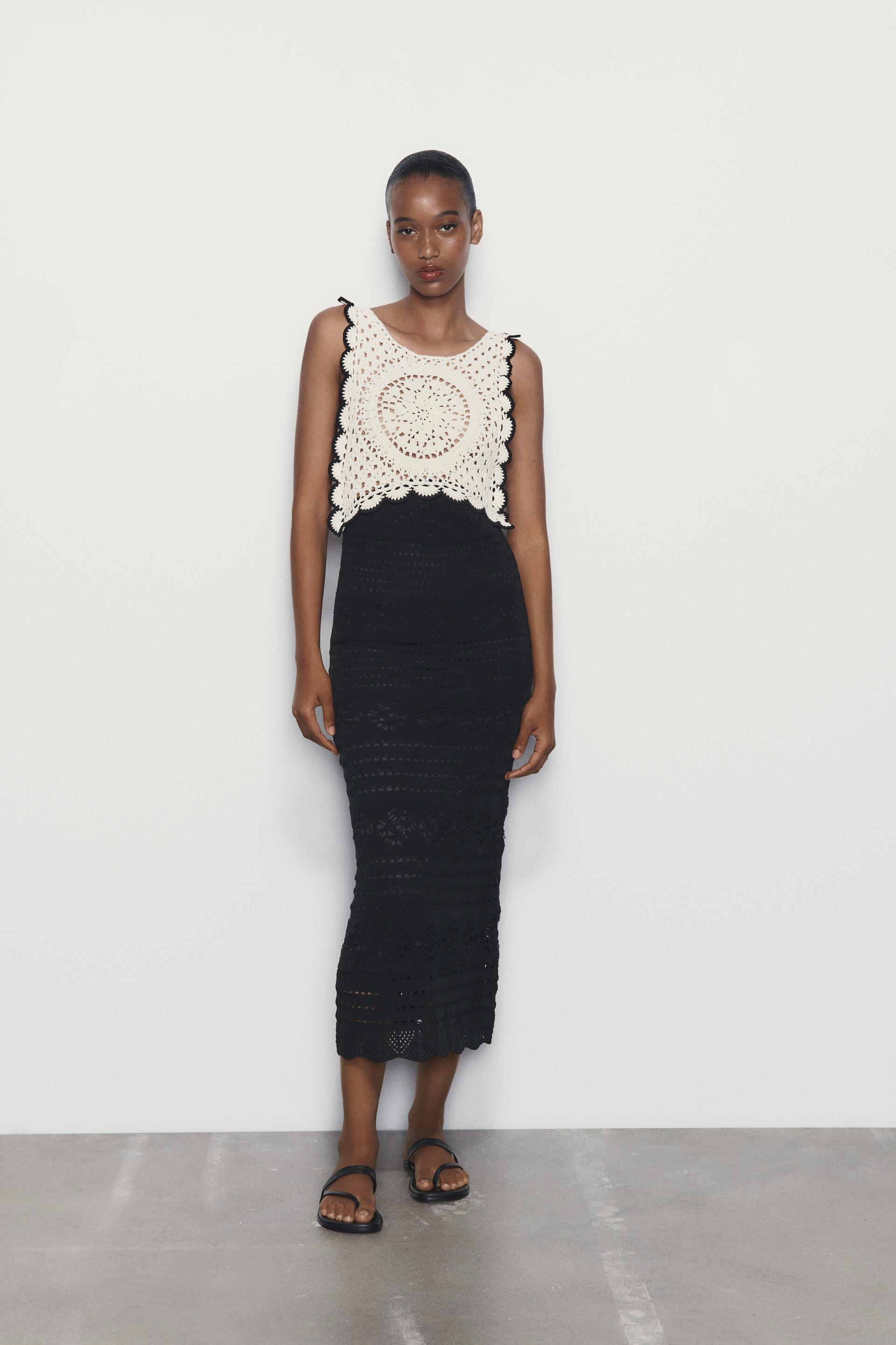 

CONTRAST CHENILLE DRESS