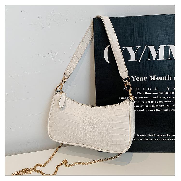 

Fashion versatile crocodile texture underarm small bag women s 2025 new fashion niche women s shoulder messenger bag