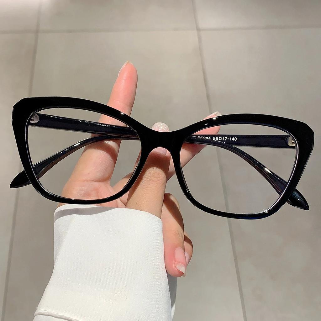 Vintage Cat Eye Women Eyeglasses Simple Multicolor Rim Blue Light Blocking Spectacles New Trendy Ins Brand Design Eyewear