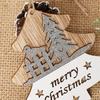 Christmas Wooden Ornaments Wood Christmas Decorations Rustic Farmhouse Christmas Ornaments Set Wooden Double Layer for Home